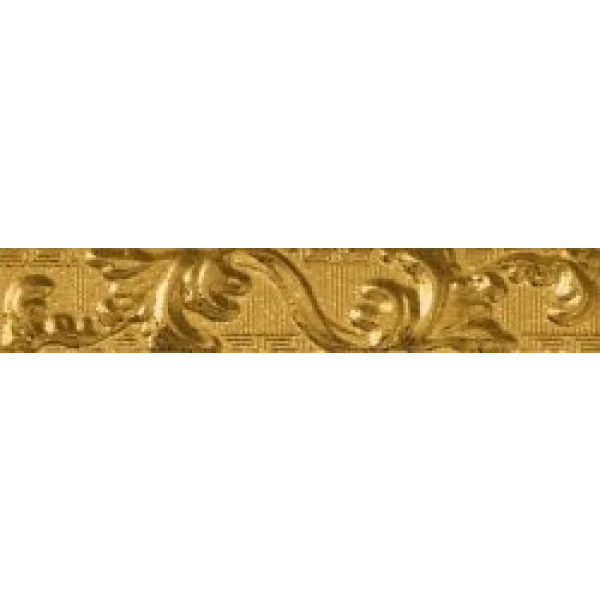 Бордюр Fascia Foglia Gold 7x39.4 Palace Gold Versace