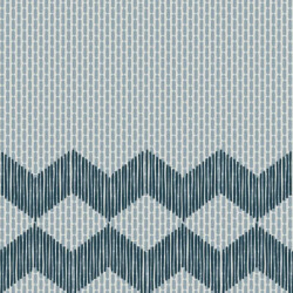 Декор (20.5x20.5) Reta27 Zigzag Half Blue Tape