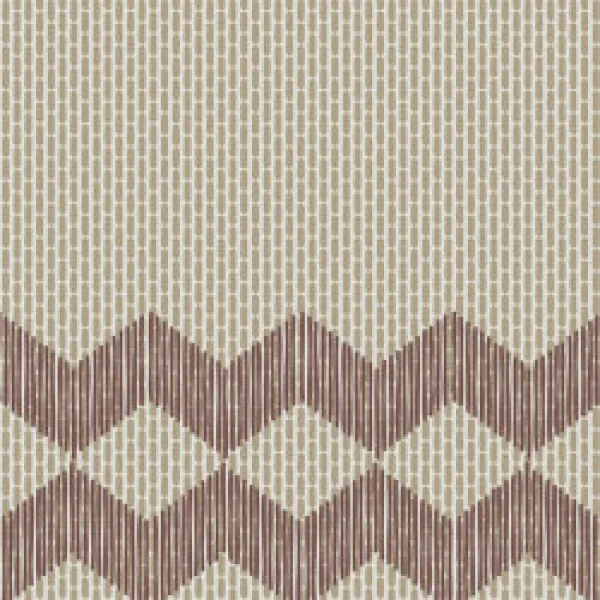Декор (20.5x20.5) Reta57 Zigzag Half Brown Tape