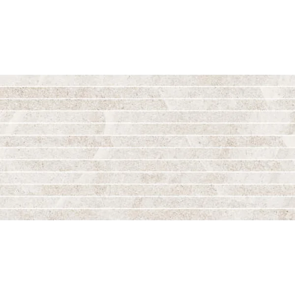 Мозаика 2.3x60 Bacchette Su Rete White Nordic Stone