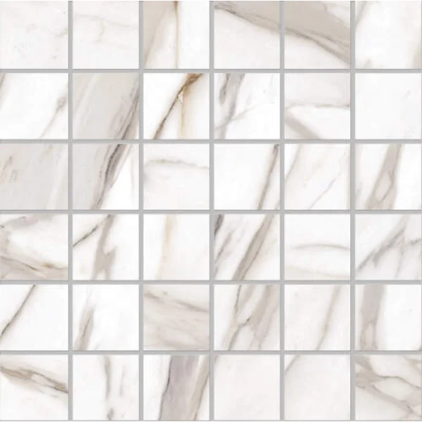 Мозаика 29.4x29.4 Mosaico Calacatta Gold Canova Lappato Lucido