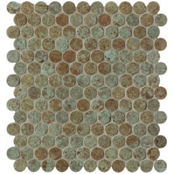 Мозаика 29.5x32.5 F Pdj Sheer Deco Rust Round Mosaico