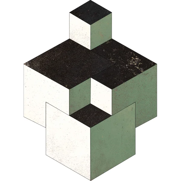 Мозаика (35x44,63) LOOKBACK MIX CUBE MOSAICO LAPPATO