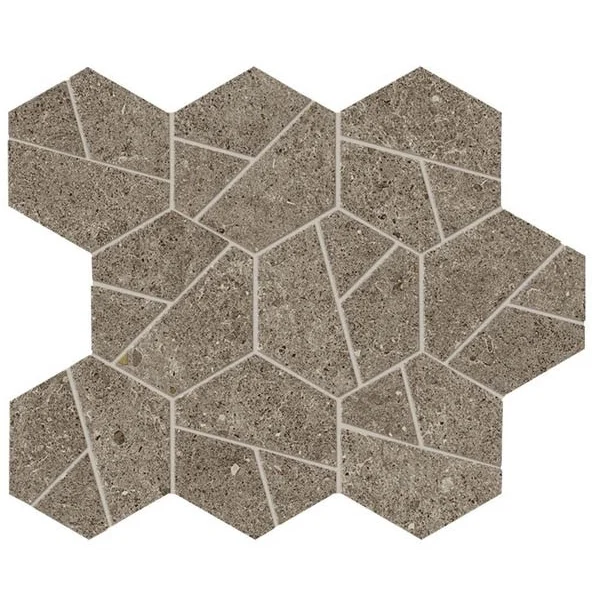 Мозаика Boost Stone Taupe Mosaico Hex (A7CX)
