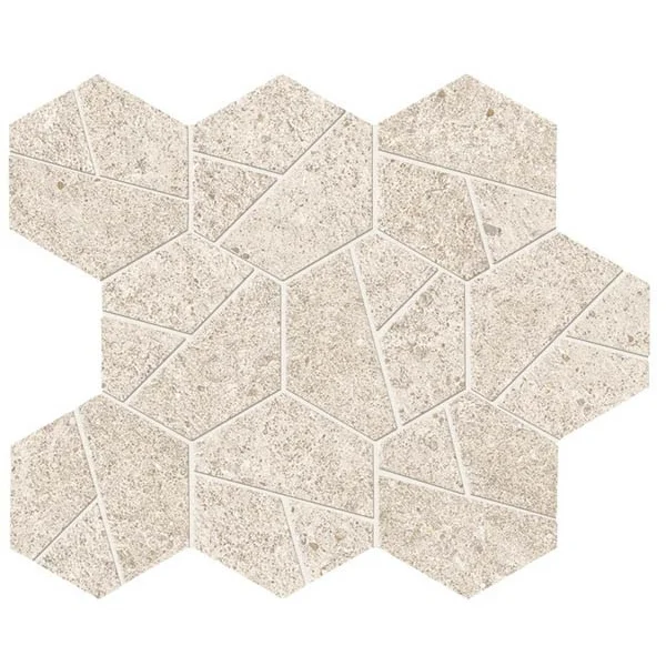 Мозаика Boost Stone White Mosaico Hex (A67I)