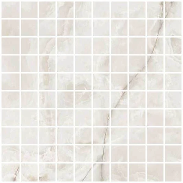 Мозаика ONYX&MORE WHITE ONYX GLO MOSAICO 3X3 (767653)