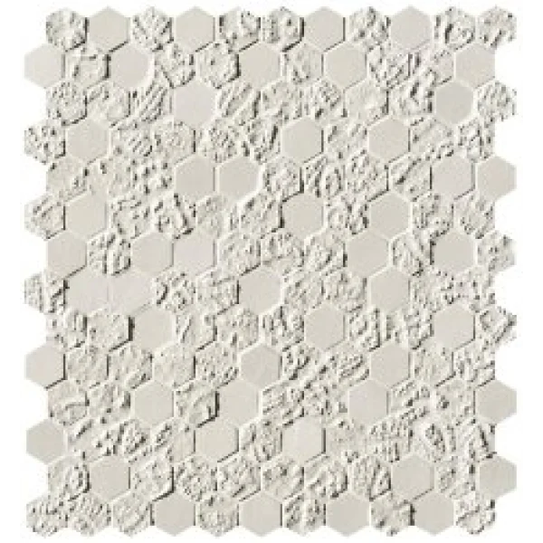 Мозаика White Print Esagono Mosaico 29.5x32.5 Bloom Fap