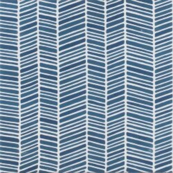 Плитка 15x15 Nc Decoro Stripe Navy Blue Cream Aquarel