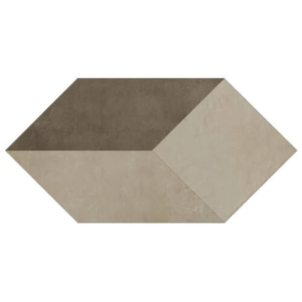 Плитка (47.8x95.2) 170017 Losanga Colori C(Bianco.Creta.Fango) Terrae