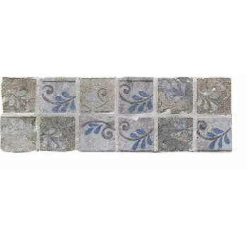 Бордюр (32.7x10) B606H Fasciaebsuretegrigio/Blu Azteca Maya