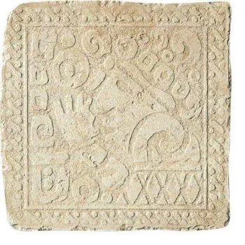 Декор (32.7x32.7) B6521 Insertoyucatan«A»Avorio Azteca Maya