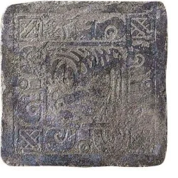 Декор (32.7x32.7) B6532 Insertoyucatan«B»Blu Azteca Maya