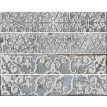 Декор (4.5x23) 16842 Brickart Decoro(Set 4Pz)Heritage Grey