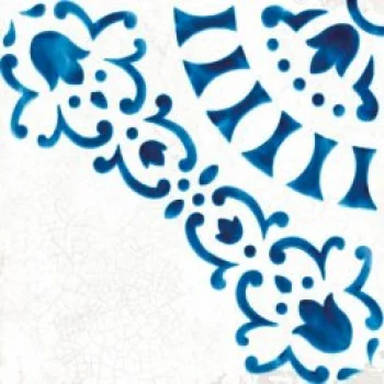 Декор Antique Decor 1 18.5x18.5 Blanc Et Bleu Wow