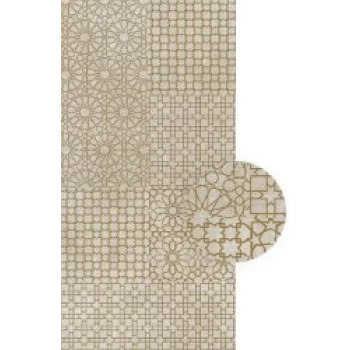 Декор Decoro Monile Bianco Oro Ret 120x240 Tesori Cedit