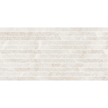 Мозаика 2.3x60 Bacchette Su Rete White Nordic Stone