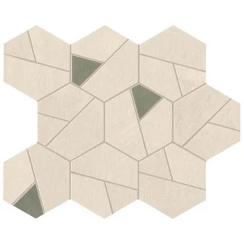 Мозаика Boost Pro Ivory Mosaico Hex Olive (A0QN)