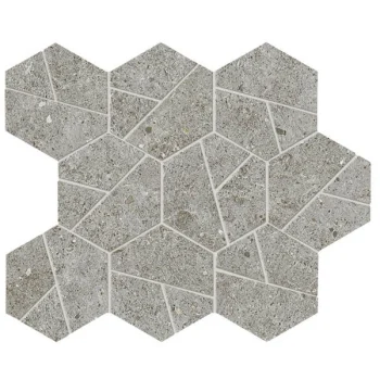 Мозаика Boost Stone Grey Mosaico Hex (A7CZ)