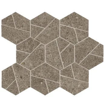 Мозаика Boost Stone Taupe Mosaico Hex (A7CX)