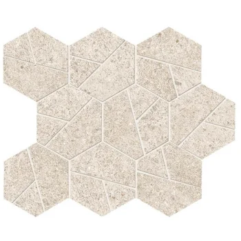 Мозаика Boost Stone White Mosaico Hex (A67I)