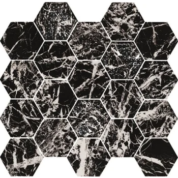 Мозаика HEXAGON GLAM BLACK (02614)