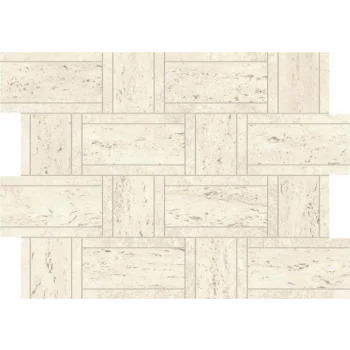 Мозаика Marvel Travertine White Mosaico Basketweave (AF9M)