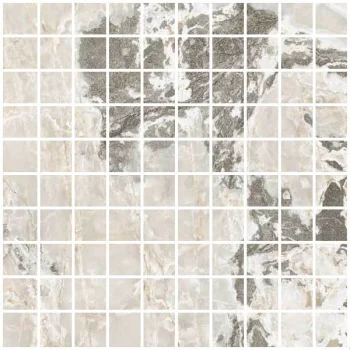 Мозаика ONYX&MORE WHITE BLEND SATIN MOSAICO 3X3 (767761)
