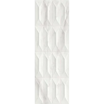 Настенная плитка Marbleplay White Struttura Gem 3D Rett. (M4PC)