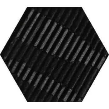 Плитка (11x12.6) 760017 Matiere Hexa-Stile Carton Black
