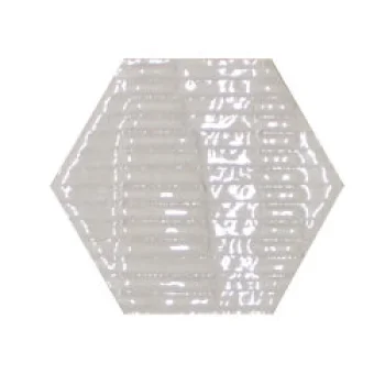 Плитка (11x12.6) 760019 Matiere Hexa-Stile Carton White Glossy