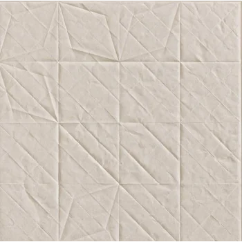 Плитка (60x60) Refo01 Folded Bianco