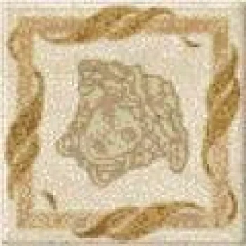 Вставка Angolo Foglia Levigato Almond 9.8x9.8 Palace Gold Versace