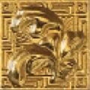 Вставка Girospecchio Foglia Gold 7x7 Palace Gold Versace